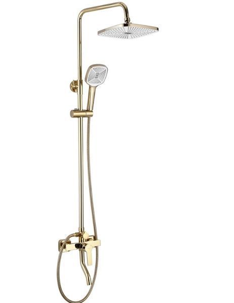 Душовий гарнітур REA ARGUS GOLD золотий з виливом REA-P7840 фото