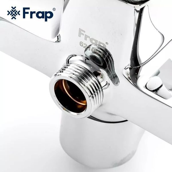 Душева система Frap F2460, поворотний вилив - перемикач на лійку/душ, 1 режим, хром F2460 фото