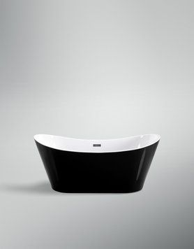 Ванна VBI MARMOLADA BLACK 170 x 75 окремостояча VBI-070317 фото