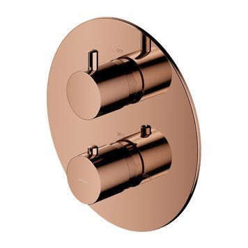 Змішувач для ванни та душу прихованого монтажу з термостатом Omnires Y copper (Y1236ROCP) Y1236ROCP фото