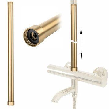 Подовжувач для душового гарнітуру REA BRUSHED GOLD 50 см* REA-K0891 фото