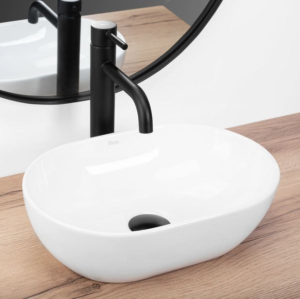 Умивальник (раковина) REA AMELIA MINI WHITE накладний REA-U3322 фото