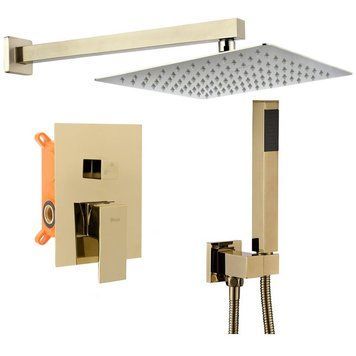 Душова система REA BENTO GOLD + BOX прихованого монтажу REA-P4893 фото