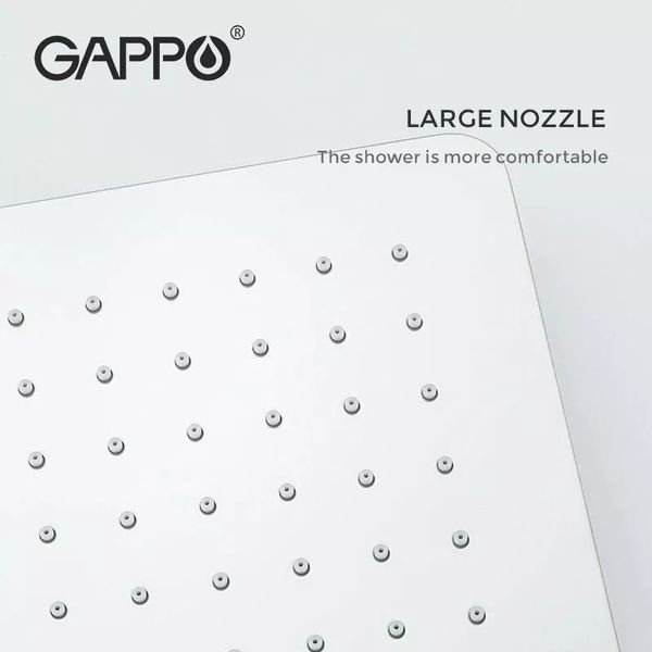 Вбудована душова система GAPPO G7107-40, вилив - перемикач на лійку, 3-функції, хром G7107-40 фото
