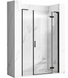 Душові двері REA HUGO 120 BLACK розстібні REA-K6606+REA-K6604 фото 1