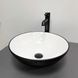 Умивальник (раковина) VBI AMALFI BLACK WHITE накладний VBI-013401 фото 1