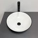 Умивальник (раковина) VBI AMALFI BLACK WHITE накладний VBI-013401 фото 4