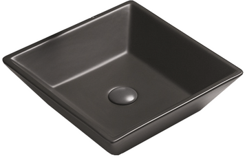 Умивальник (раковина) MEXEN POLA BLACK MATT чорний накладний MEX-22224185 фото