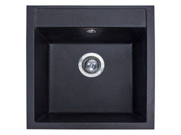 Кухонна мийка BODRUM 510 black shine Miraggio 0002245 фото