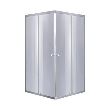 Душова кабіна Lidz Wawel SC90x90.SAT.LOW.GR, скло тоноване 4 мм без піддона LWASC9090SATLOWGR2 фото