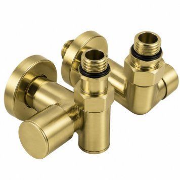 Крани вентильні під тен Rastas Brush Gold золото RR-ARV1737 Brush Gold фото
