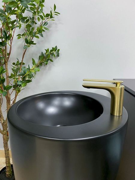 Умивальник (раковина) VBI AGROPOLI BLACK MATT підлоговий VBI-019004 фото