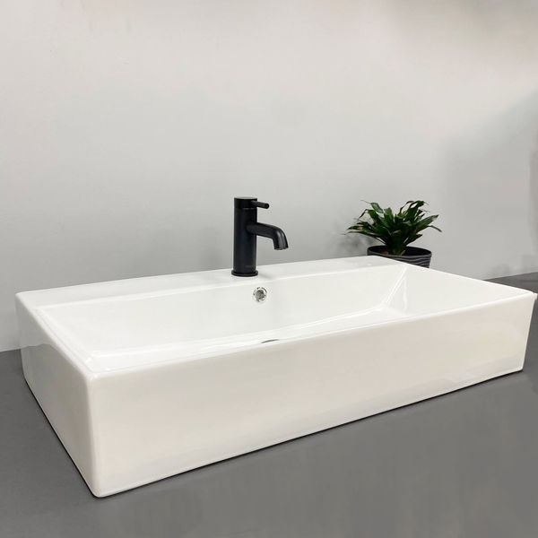 Умивальник (раковина) VBI PADUA 80 WHITE накладний підвісний VBI-012204 фото