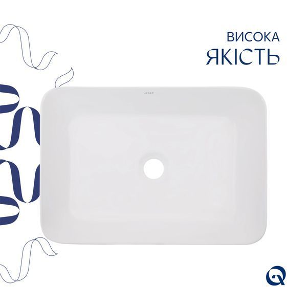 Раковина-чаша Qtap Virgo 490х350х110 White QT18112261WN QT18112261WN фото
