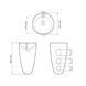 Умивальник (раковина) VBI AGROPOLI BLACK MATT підлоговий VBI-019004 фото 2