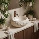умивальник Rea Mika Warm Beige 50x38 матовий, бежевий, імітація каменю (REA-U7347) REA-U7347 фото 8