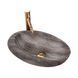 Умивальник (раковина) REA ROXY A STONE D.GREY MATT сірий накладний