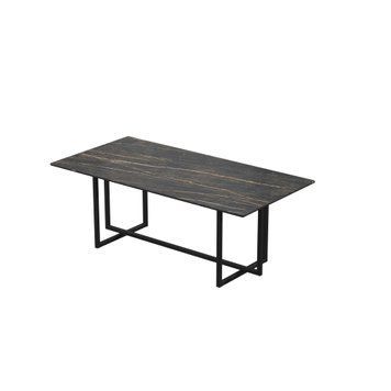 Стіл журнальний Дуеро 120*60*45 NAMIBIA BLACK (9mm) АР000083294 фото