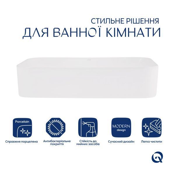 Раковина-чаша Qtap Tern 610x350x135 White QT17118140W QT17118140W фото