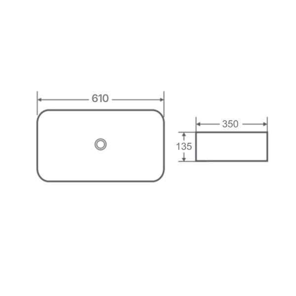 Раковина-чаша Qtap Tern 610x350x135 White QT17118140W QT17118140W фото