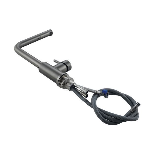 Смеситель для кухни Lidz Aria 015FL1 (k35) с выдвижным изливом LDARI015FL1GRP49561 Graphite SD00055685 фото