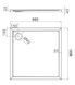 піддон Omnires Merton 90x90 (MERTON90/KBP) MERTON90/KBP фото 2