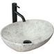 Умивальник (раковина) REA SOFIA LIGHT STONE MATT сірий накладний REA-U0165 фото 1