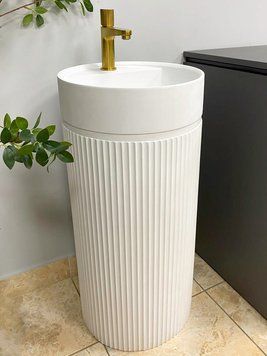 Умивальник (раковина) VBI MIRANO WHITE MATT підлоговий VBI-019022 фото