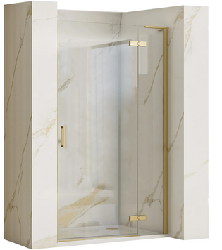 Душові двері REA HUGO 80 BRUSHED GOLD REA-K8410 фото