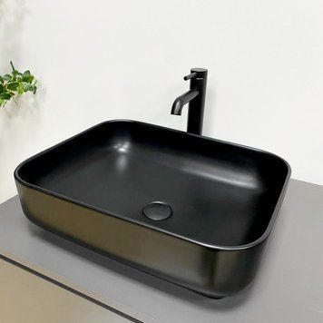 Умивальник (раковина) VBI PALERMO BLACK MATT накладний VBI-012310 фото