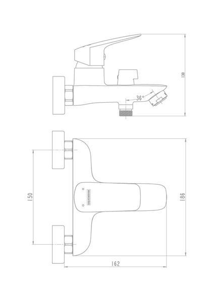 Змішувач для ванни Imperial 91381 АР000040903 фото