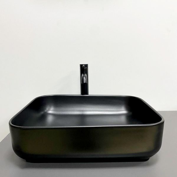 Умивальник (раковина) VBI PALERMO BLACK MATT накладний VBI-012310 фото