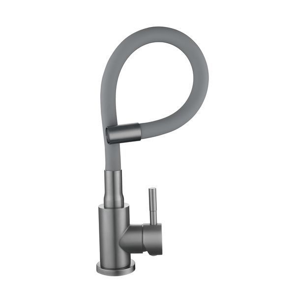 Смеситель для кухни Lidz Aria 015F3 (k35) с гибким изливом LDARI015F3GGRP49565 Graphite/Grey SD00055689 фото