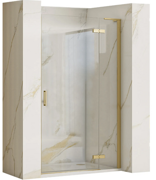 Душові двері REA HUGO 90 BRUSHED GOLD REA-K8411 фото