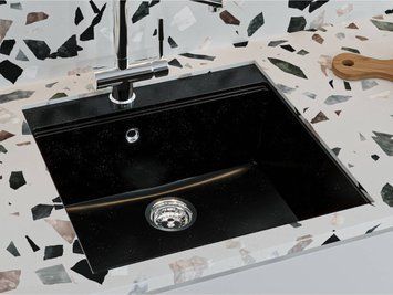 Кухонна мийка LAGOON 540 black shine Miraggio 0002244 фото