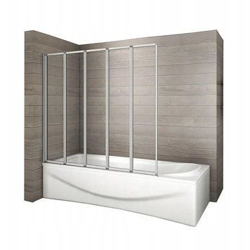 Шторка для ванни REA IDEA 120 CHROME складана REA-W0850 фото