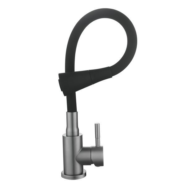 Смеситель для кухни Lidz Aria 015F31 (k35) с гибким изливом LDARI015F31BGRP49566 Graphite/Black SD00055690 фото