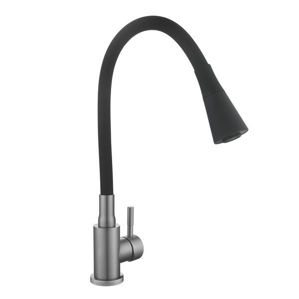 Смеситель для кухни Lidz Aria 015F31 (k35) с гибким изливом LDARI015F31BGRP49566 Graphite/Black SD00055690 фото