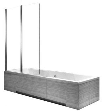Шторка для ванни REA AGAT-2 100 CHROME складана * REA-W0300 фото