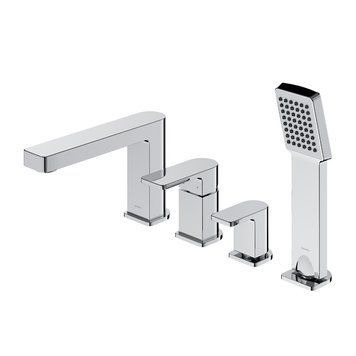 Змішувач для ванни Omnires Baretti на 4 отвори chrome (BA7832CR) BA7832CR фото