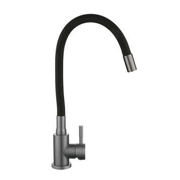Смеситель для кухни Lidz Aria 015F3 (k35) с гибким изливом LDARI015F3BGRP49564 Graphite/Black SD00055688 фото