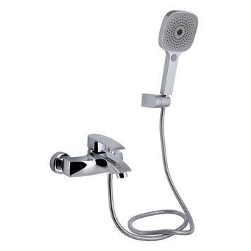 Змішувач для ванни Qtap Swan Eco (з душовим гарнітуром) QTSWA259CRM45534 Chrome QTSWA259CRM45534 фото