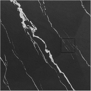 Душовий піддон REA MAGNUM 90x90 CARRARA BLACK REA-K7008 фото