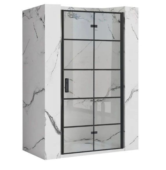 Душові двері REA MOLIER 100 BLACK REA-K6963 фото