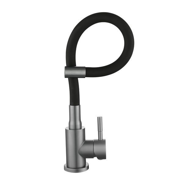 Смеситель для кухни Lidz Aria 015F3 (k35) с гибким изливом LDARI015F3BGRP49564 Graphite/Black SD00055688 фото