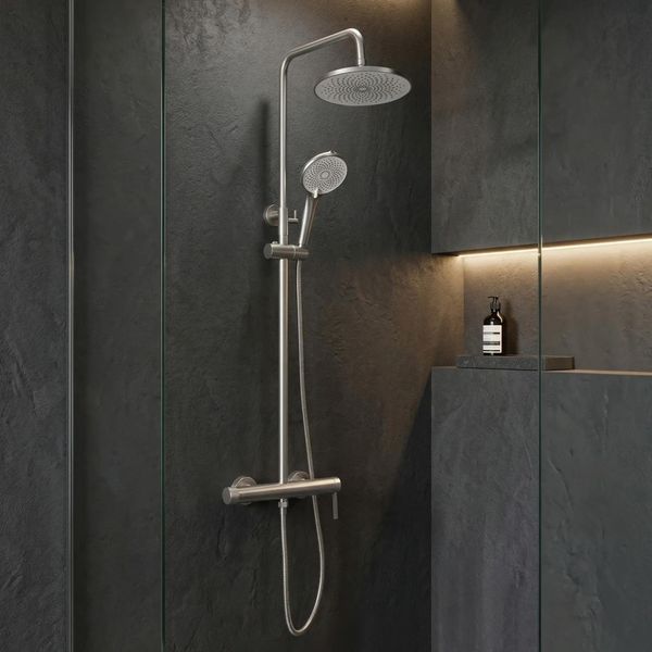 душова система Rea Rivo brushed nickel (REA-P9498) REA-P9498 фото