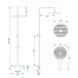душова система Rea Rivo brushed nickel (REA-P9498) REA-P9498 фото 4