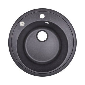 Кухонна мийка Lidz D510/200 BLA-03 (LIDZBLA03D510200) LIDZBLA03D510200 фото