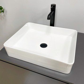 Умивальник (раковина) VBI TRIEST M WHITE накладний VBI-012713 фото