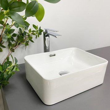 Умивальник (раковина) VBI ARABBA S WHITE накладний VBI-013500 фото